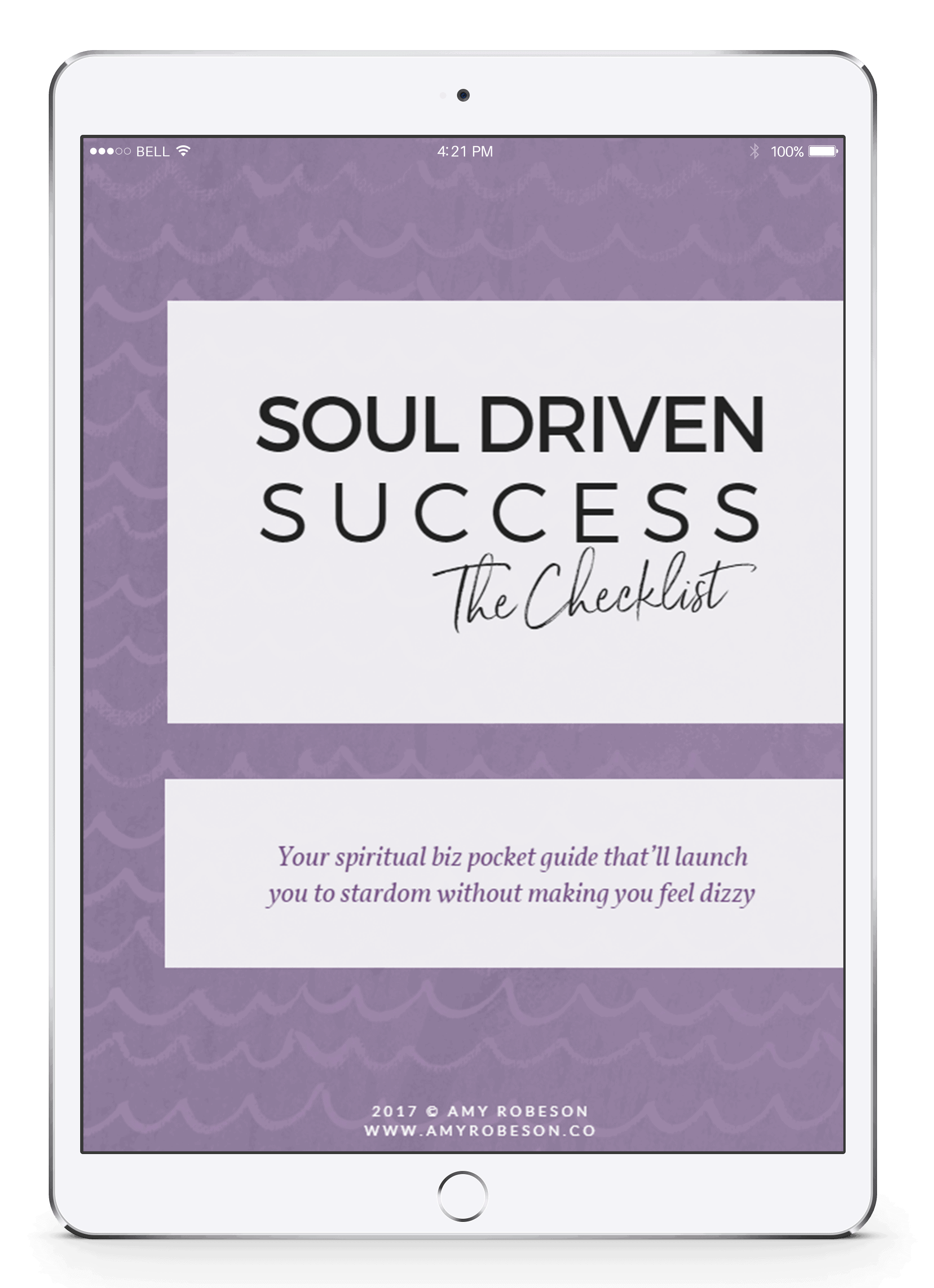 soul driven success the checklist mockup